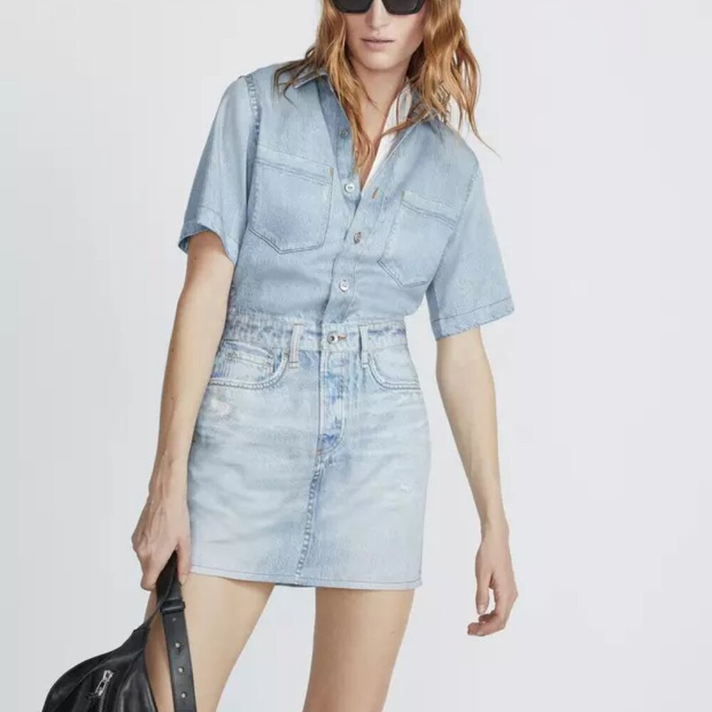 PRICE DROP! NWT Rag & Bone Denim Mini Dress